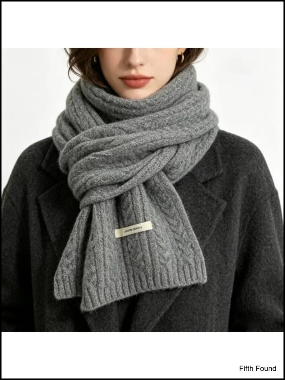 Women's Chunky Cable Knit Winter Scarf Soft Warm Thick Long Cold Weather Wrap